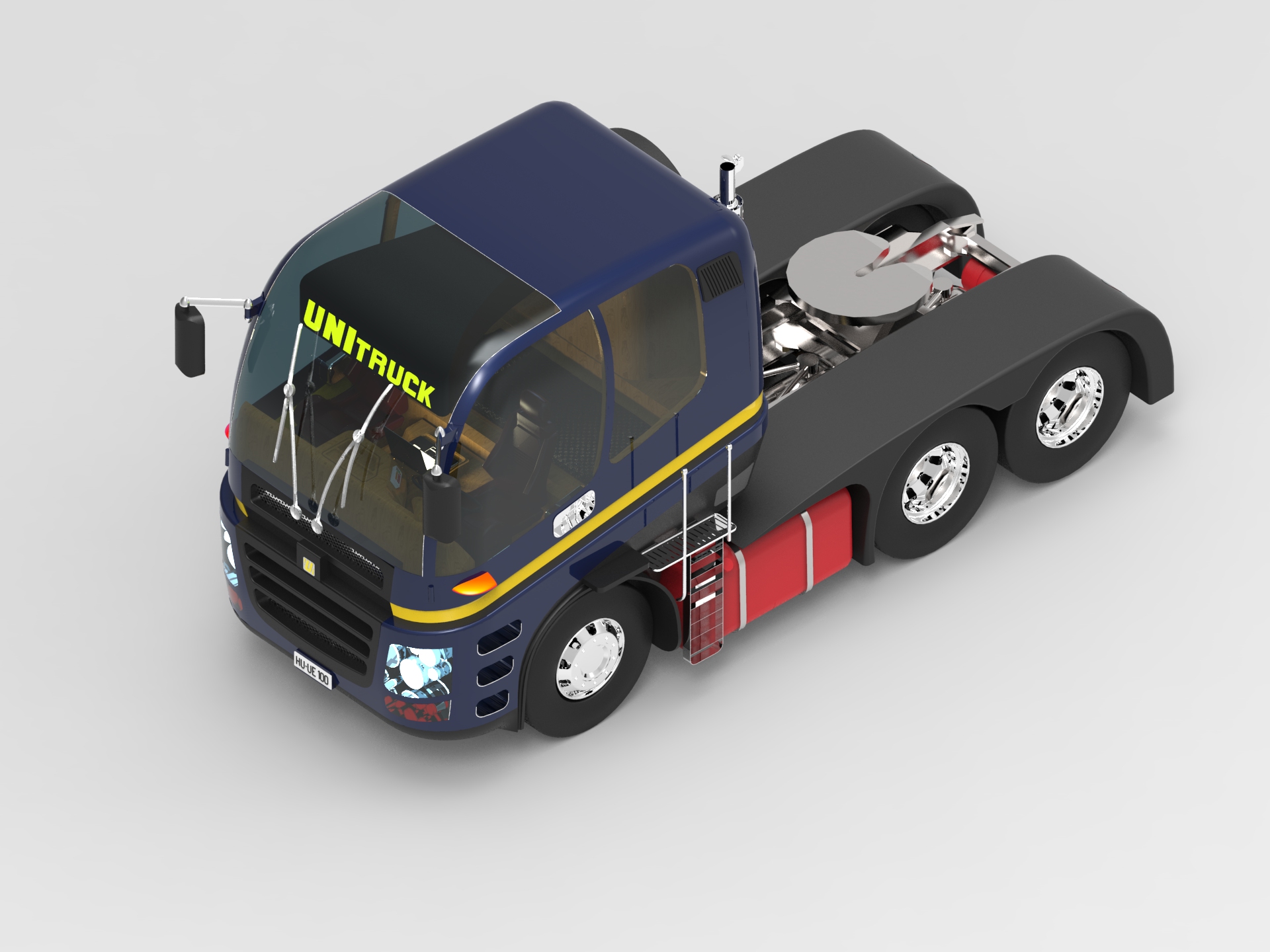 Chromatic II货车卡车模型3D图纸 x_t格式